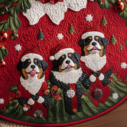 Winter Trekker Quilted Christmas Tree Skirt NCU0PT2597