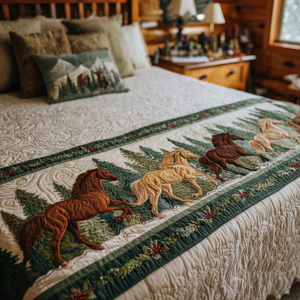 Winter Trot Quilted Bed Runner NCU0TV1200