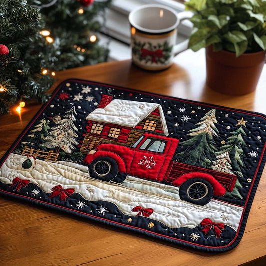 Winter Truck Delight Quilted Placemat NCU0NT822