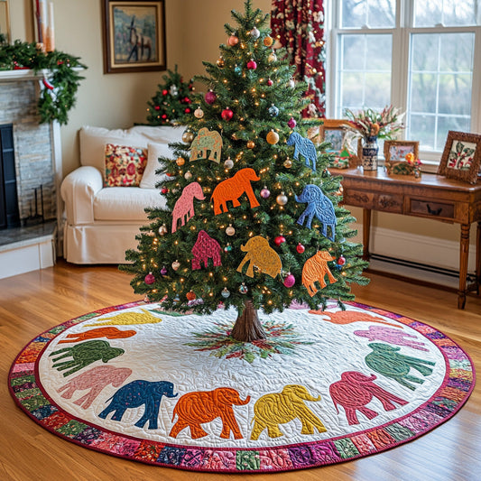 Winter Trunks Quilted Christmas Tree Skirt NCU0DV7837