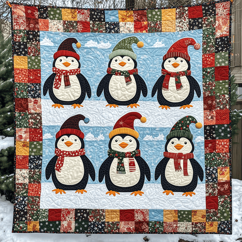 Winter Waddle Quilted Blanket NCU0TH2276