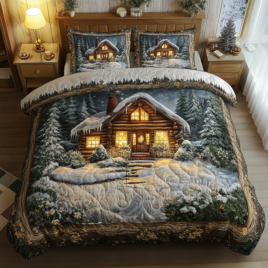 Winter Warmth 3-Piece Quilted Bedding Set NCU0VL2604