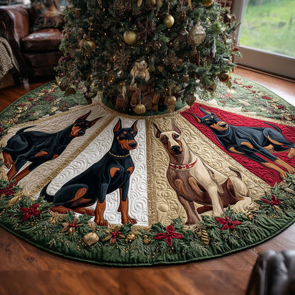 Winter Watch Christmas Quilted Tree Skirt NCU0DV8293