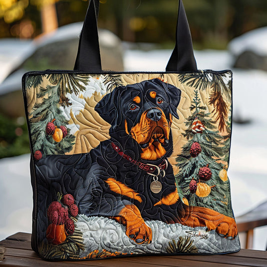 Winter Watcher Quilted Tote Bag NCU0PT9070