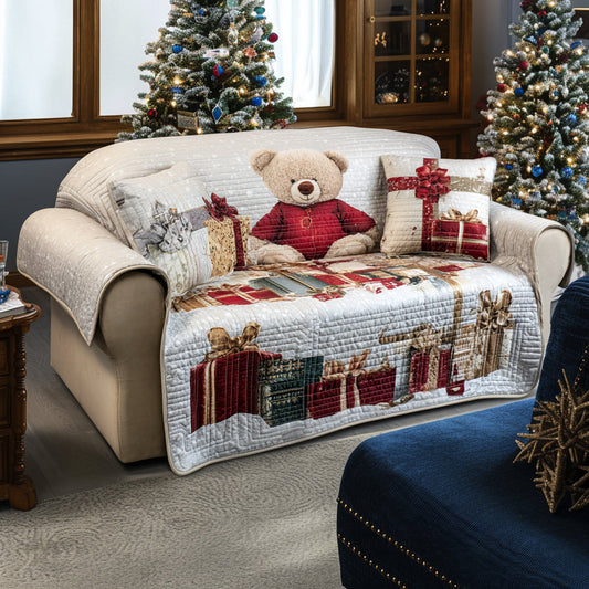 Winter Whimsy Quilted Sofa Cover NCU0DV8359