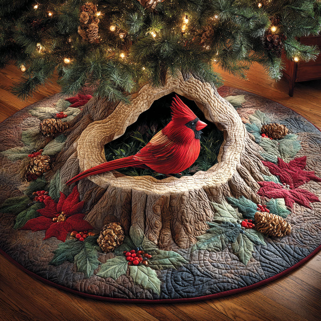 Winter Whisper Christmas Quilted Tree Skirt NCU0TV1163