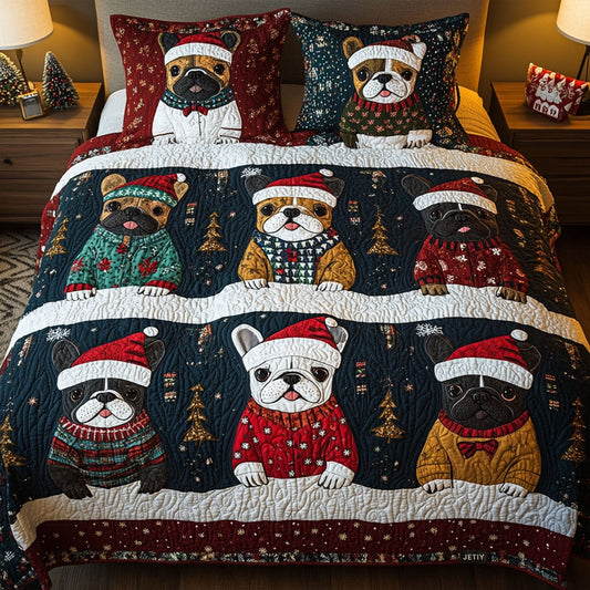 Winter Whispers 3-Piece Quilted Bedding Set NCU0PT2161