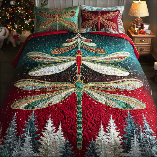 Winter Wing Dance 3-Piece Quilted Bedding Set NCU0PT10672