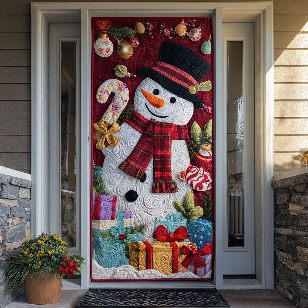Winter Wink Quilted Door Cover NCU0PT10256
