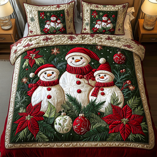 Winter Wonder 3-Piece Quilted Bedding Set NCU0VH915
