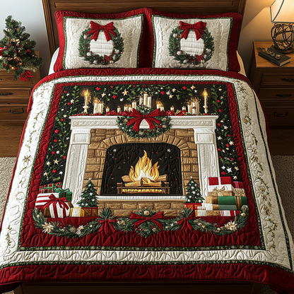 Winter Wonderland 3-Piece Quilted Bedding Set NCU0DK2521