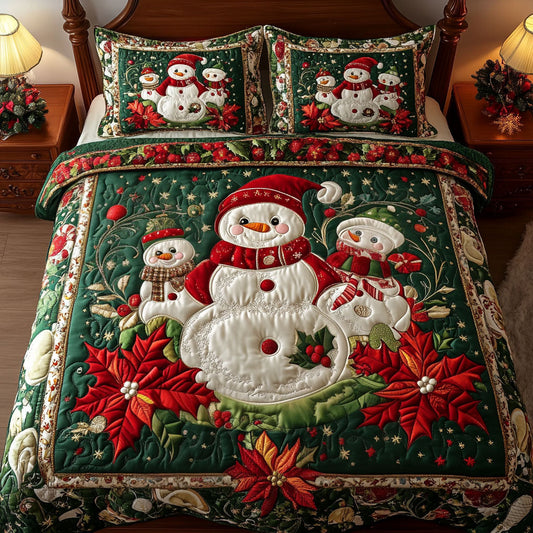Winter Wonderland 3-Piece Quilted Bedding Set NCU0NT2481