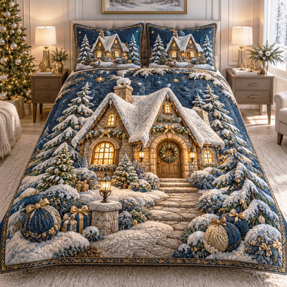 Winter Wonderland 3-Piece Quilted Bedding Set NCU0TD3228
