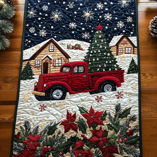 Winter Wonderland Drive Quilted Table Runner NCU0DK1460