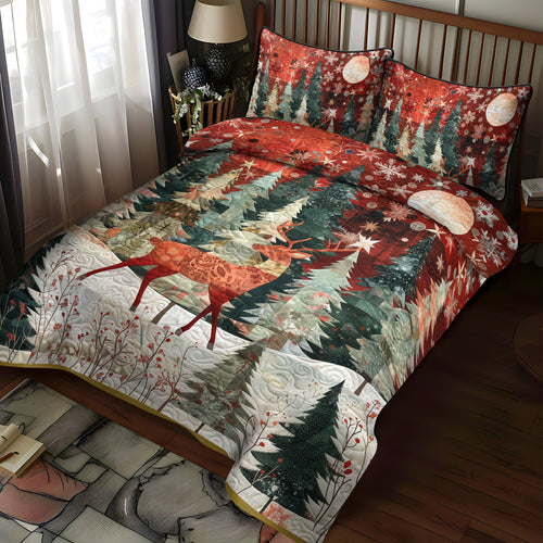 Winter Wonderland 3-Piece Quilted Bedding Set NCU0DV1625