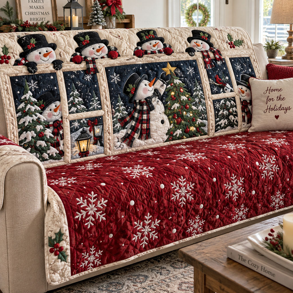 Winter Wonderland Quilted Sofa Cover NCU0PT12144