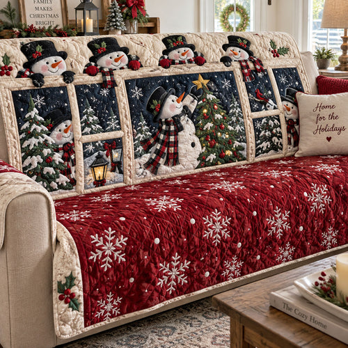 Winter Wonderland Quilted Sofa Cover NCU0PT12144