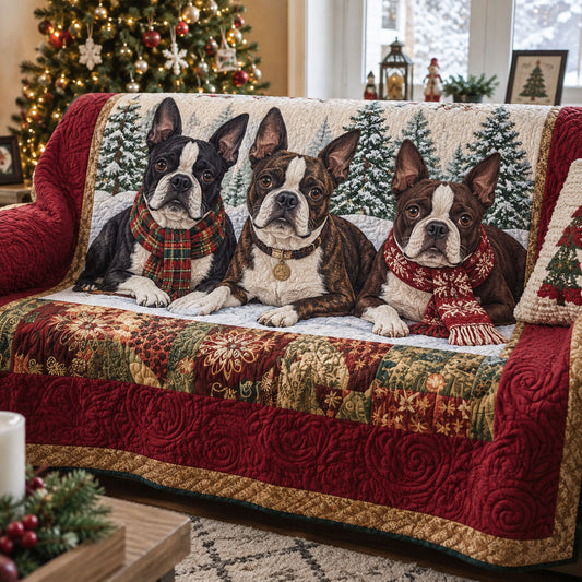 Winter Woodland Pals Quilted Sofa Cover NCU0PT12119