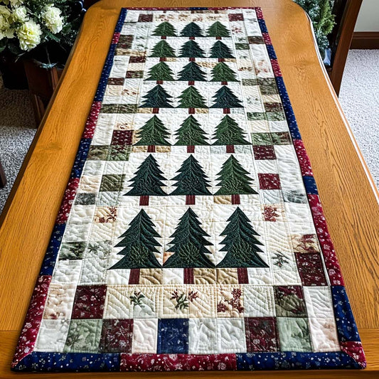 Winter Woods Delight Quilted Table Runner NCU0NT1923