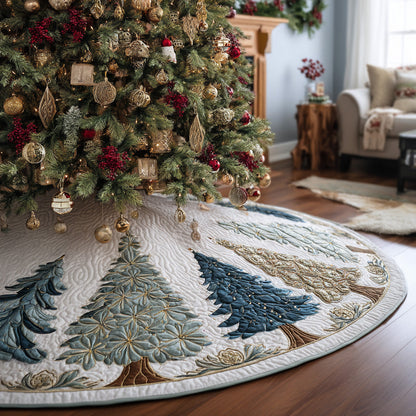 Winter Woods Quilted Christmas Tree Skirt NCU0DV7594