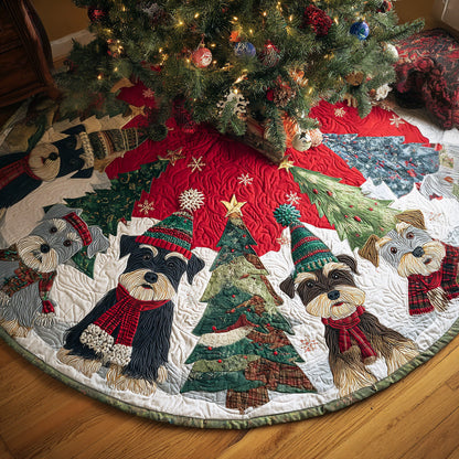 Winter Woofs Quilted Christmas Tree Skirt NCU0DV7624