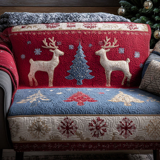 Wintertime Elegance Quilted Sofa Cover NCU0PT9989