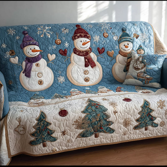Wintertime Huddle Quilted Sofa Cover NCU0PT10388