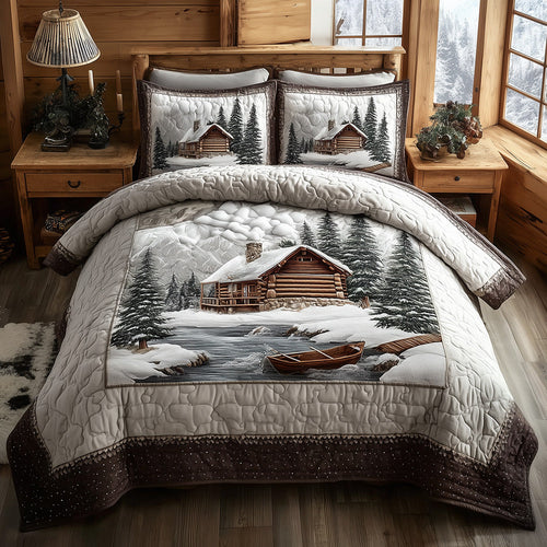 Wintry Dockside 3-Piece Quilted Bedding Set NCU0TH3902