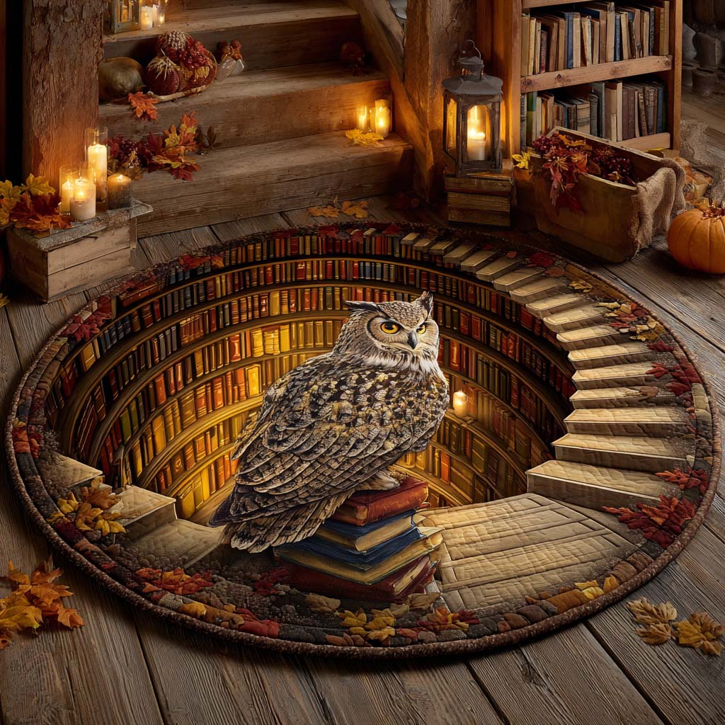 Wisdom Gate Quilted Round Mat NCU0XD1028