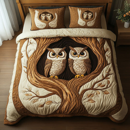 Wise Duo 3-Piece Quilted Bedding Set NCU0NT4746