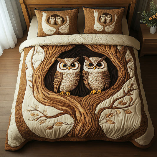 Wise Duo 3-Piece Quilted Bedding Set NCU0NT4746