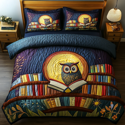 Wise Gaze 3-Piece Quilted Bedding Set NCU0DK7315