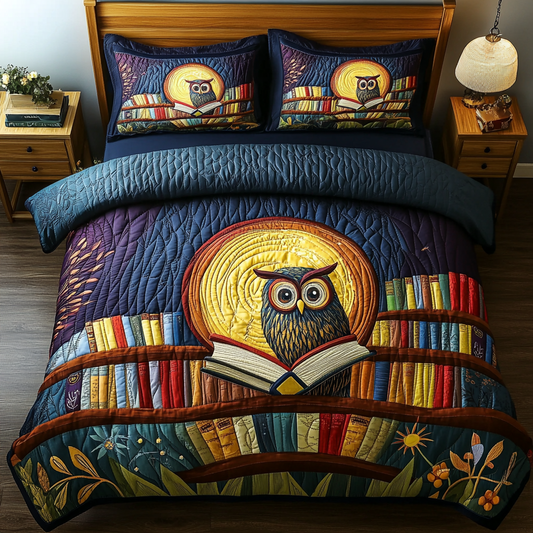 Wise Gaze 3-Piece Quilted Bedding Set NCU0DK7315