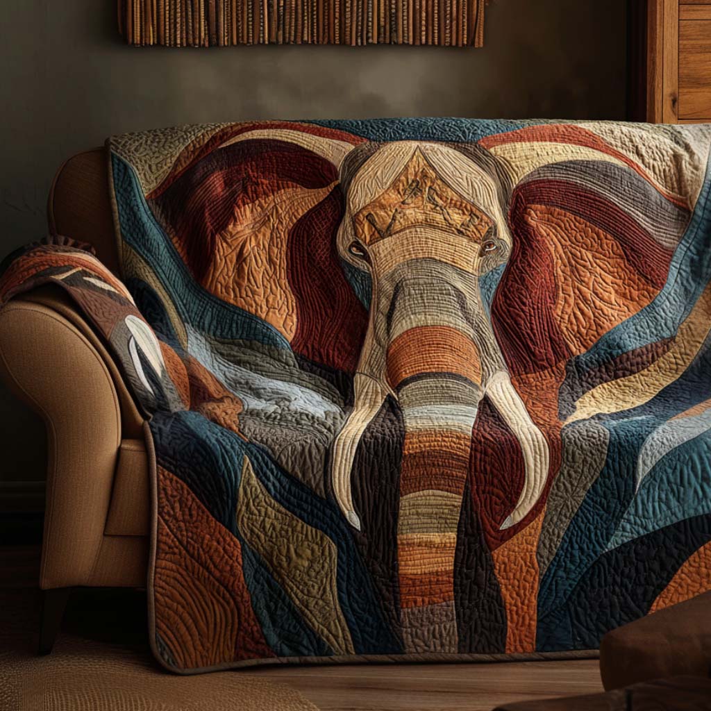 Wise Old Elephant Quilted Sofa Cover NCU0NT10861