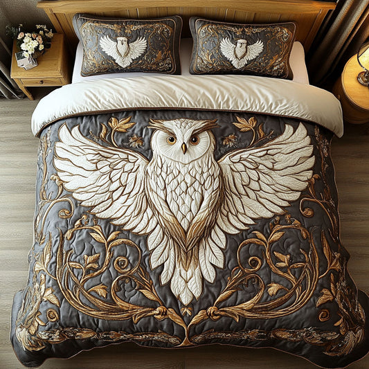Wise Sentinel 3-Piece Quilted Bedding Set NCU0DK4774