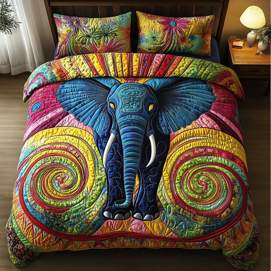 Wise Wanderer 3-Piece Quilted Bedding Set NCU0DK4374