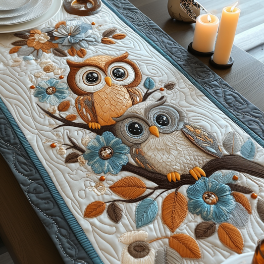 Wise Whimsy Quilted Table Runner NCU0VH3148