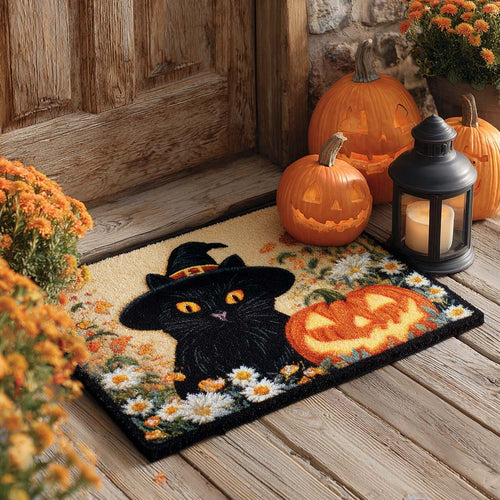 Witch Cat Garden Doormat NCU0XD862