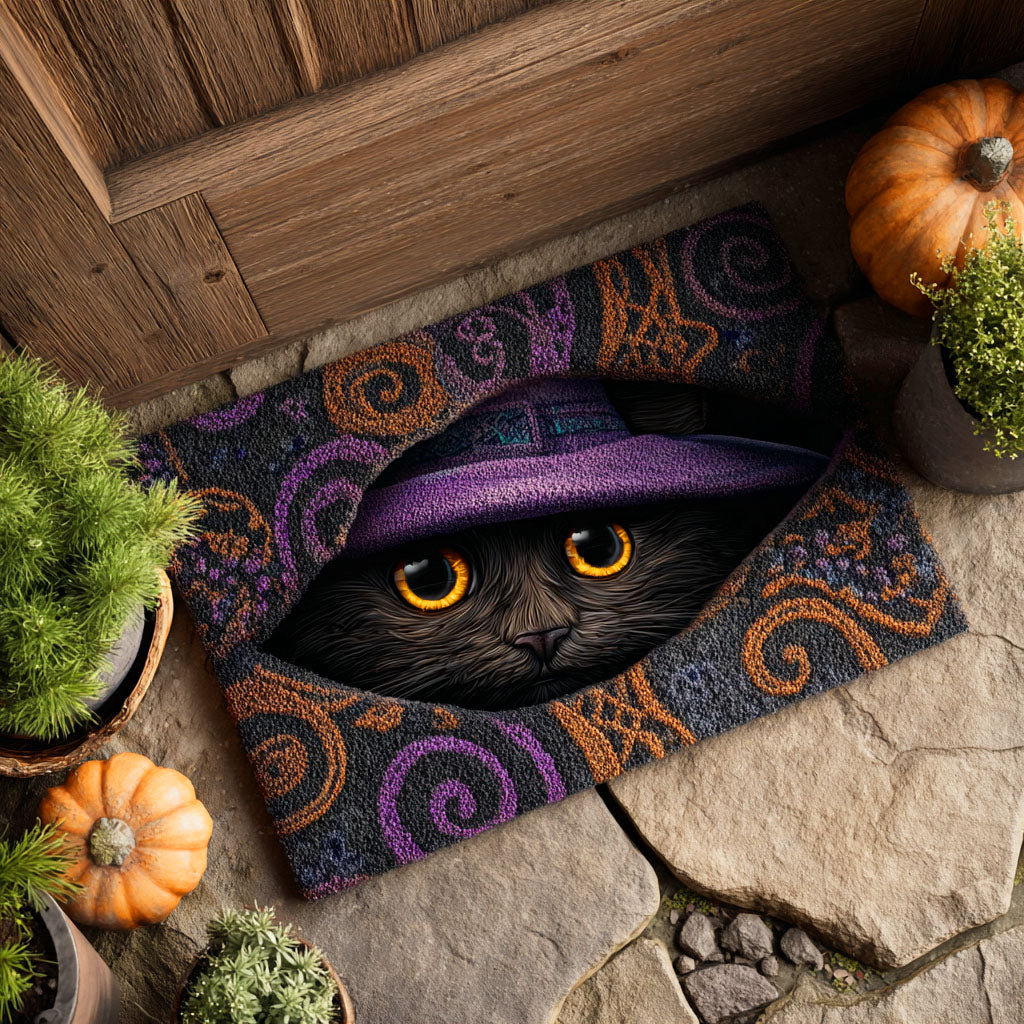 Witch Cat Night Doormat NCU0TD735
