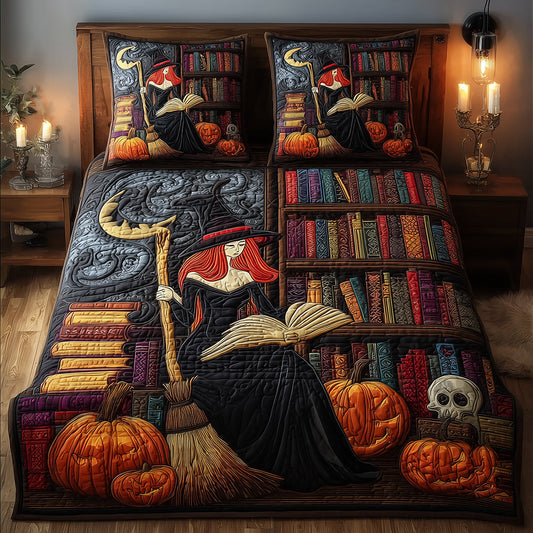 Witch Grimoire Quilted Bedding Set NCU0TH3210
