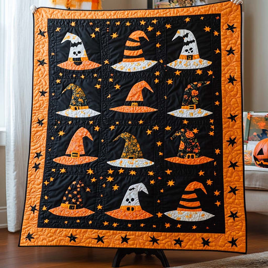 Witch Hat Patch Quilted Blanket NCU0NT9512