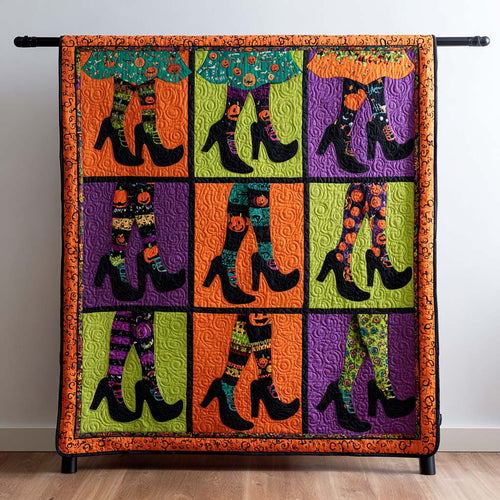 Witch Legs Patch Quilted Blanket NCU0NT9513