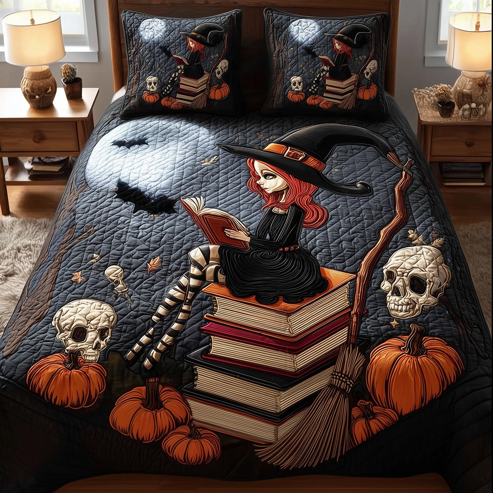 Witch Spellbook Quilted Bedding Set NCU0TH3205