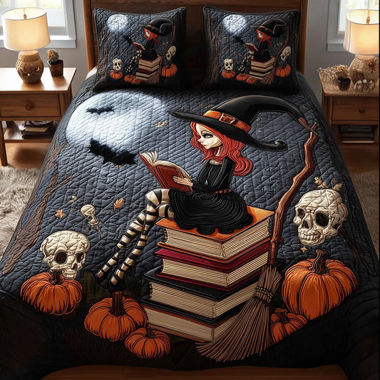 Witch Spellbook Quilted Bedding Set NCU0TH3205