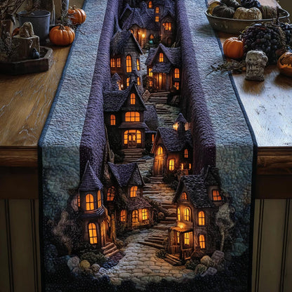 Witchlight Village Quilted Table Runner NCU0DV9922