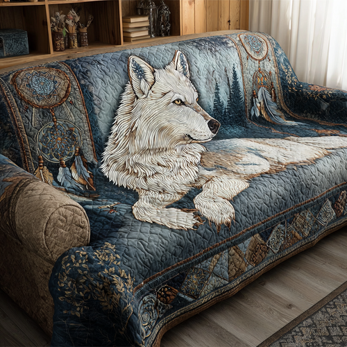 Wolf Heart Quilted Sofa Cover NCU0DK10644