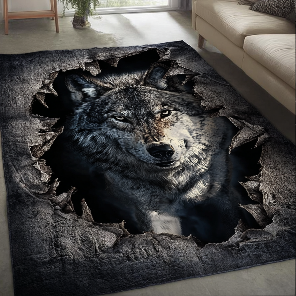 Wolf Light Area Rug NCU0DK10596 – Vantique