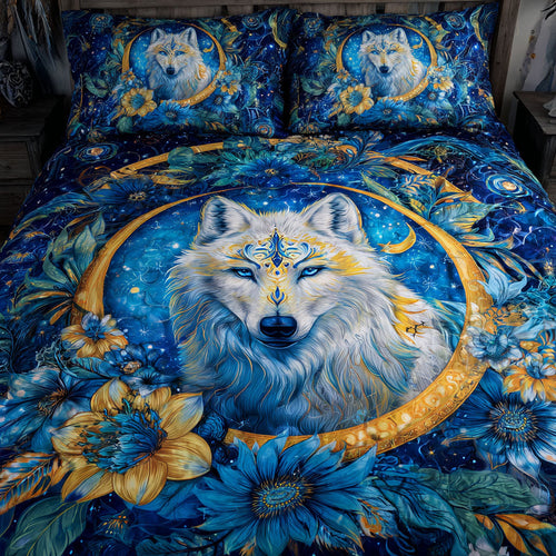 Wolf Path 3-Piece Quilted Bedding Set NCU0DK11613