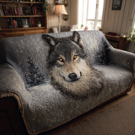 Wolf Spirit Quilted Sofa Cover NCU0DK10640