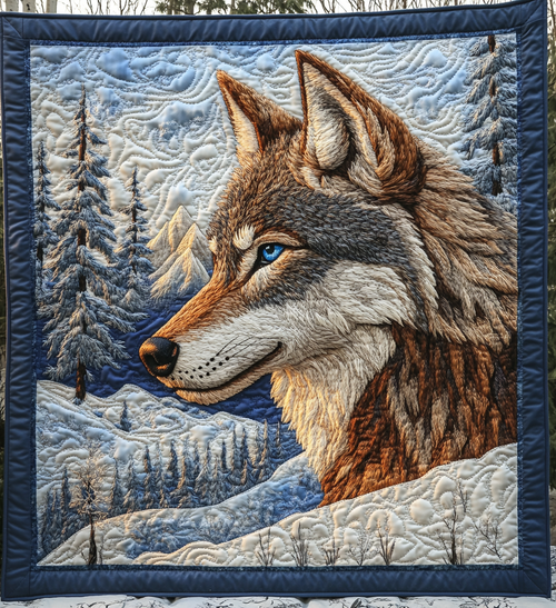 Wolves of the Moon Quilted Blanket NCU0DV2535